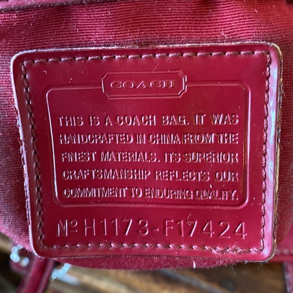 Coach Vintage Signature framed kisslock satchel - Picture 10 of 10